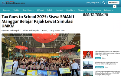 Tax Goes to School 2025: Siswa SMAN 1 Manggar Belajar Pajak Lewat Simulasi UMKM