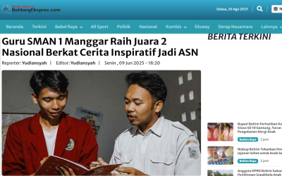 Guru SMAN 1 Manggar Raih Juara 2 Nasional Berkat Cerita Inspiratif Jadi ASN