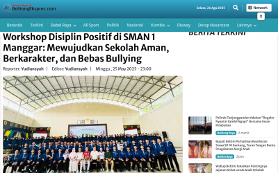 Workshop Disiplin Positif di SMAN 1 Manggar: Mewujudkan Sekolah Aman, Berkarakter, dan Bebas Bullying