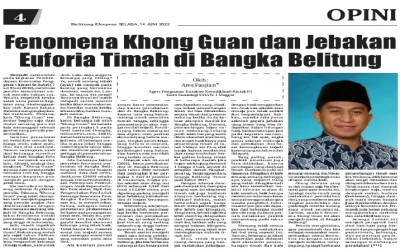Fenomena Khong Guan dan Jebakan Euforia Timah di Bangka Belitung